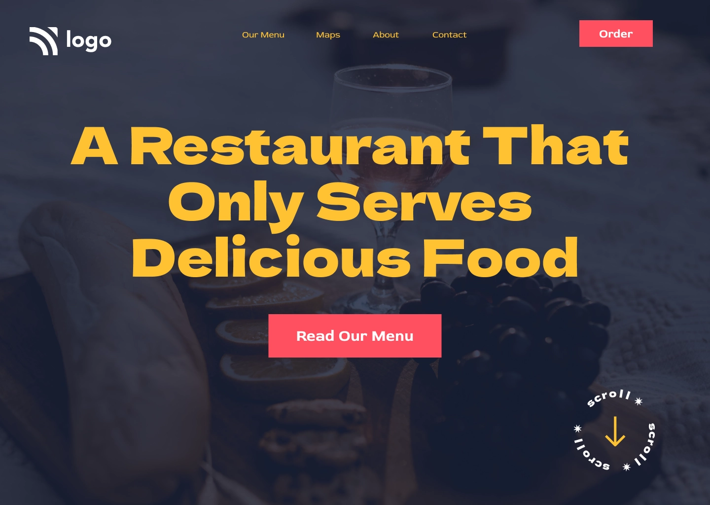Food Restaurant Home Page