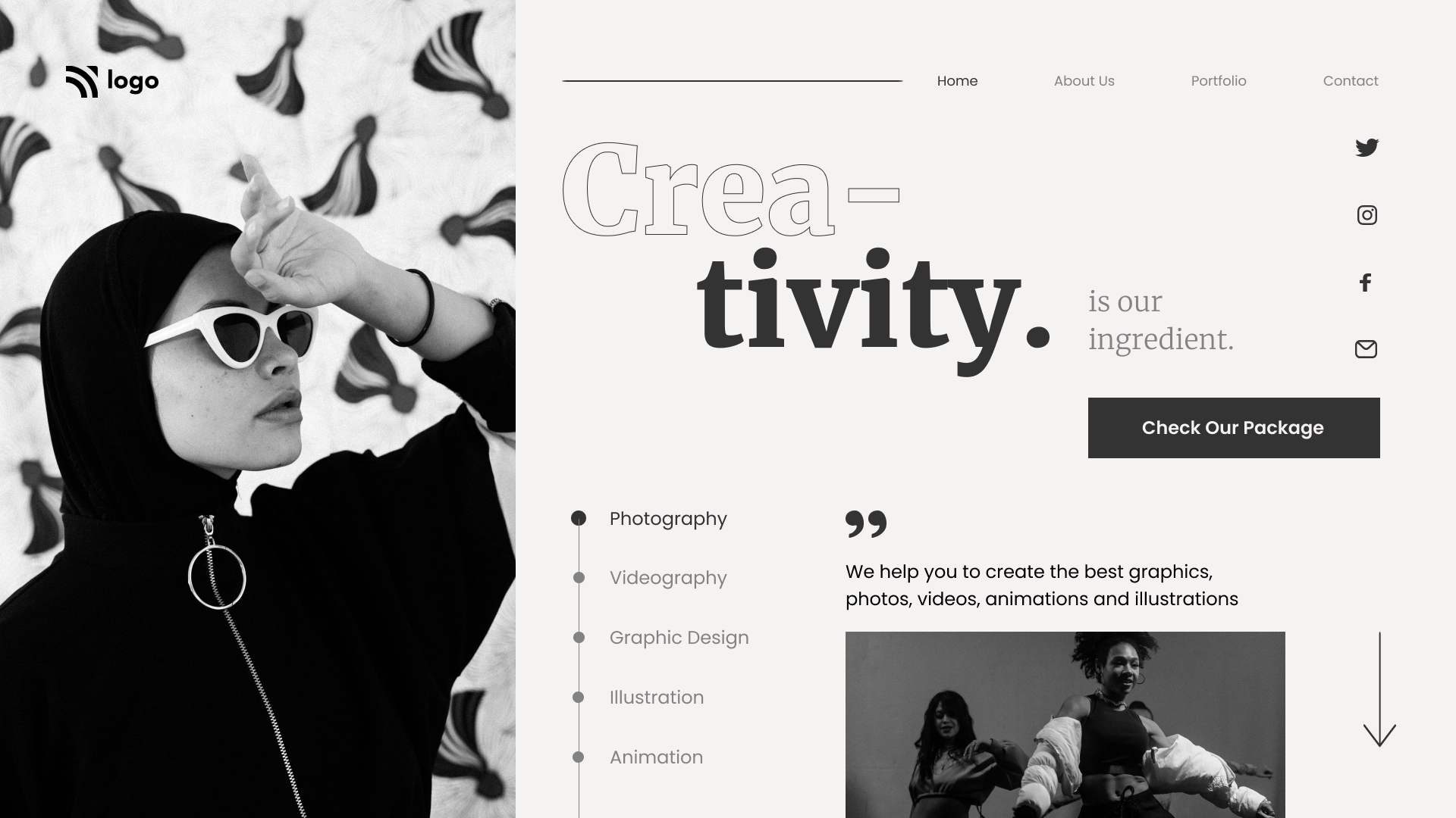 Dance Landing Page