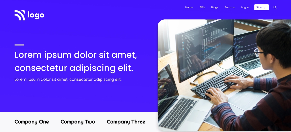 Developer Landing page
