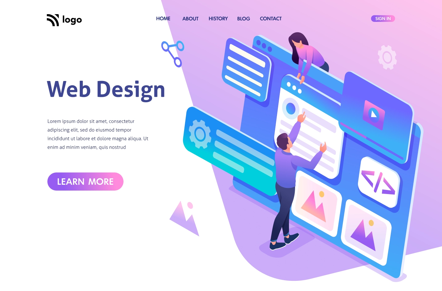 Web Design Landing Page